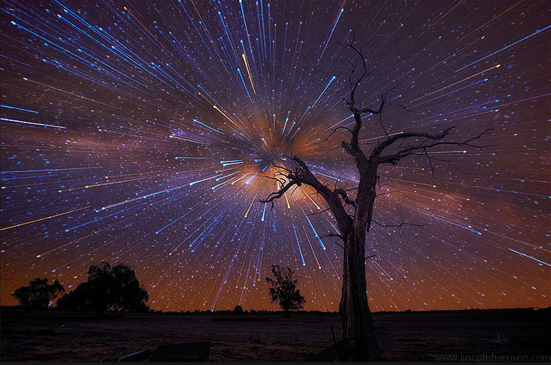 lincoln harrison foto a lunga esposizione startrails