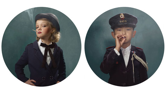 frieke janssens smoking kids portraits