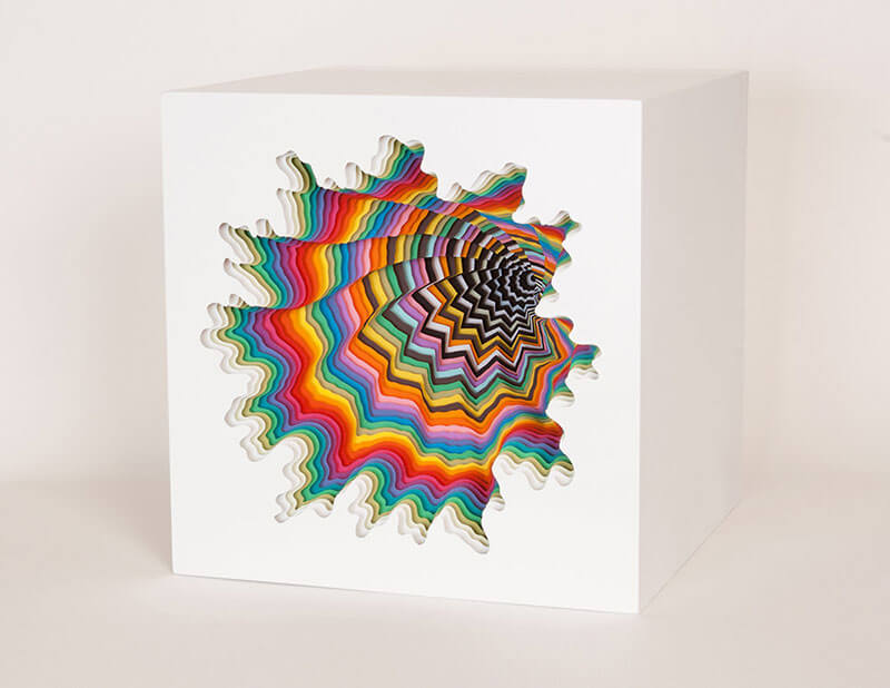 sculture di carta paper art jen stark