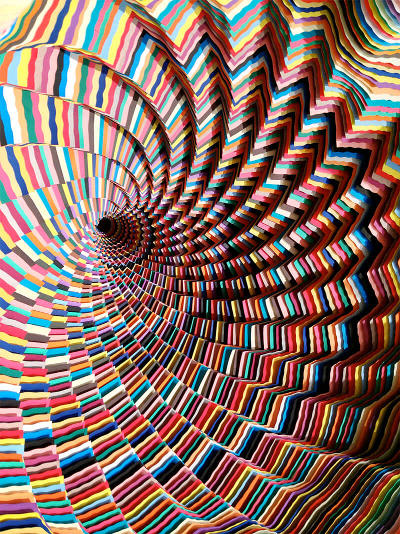 sculture di carta di jen stark paper art