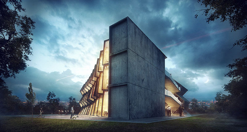 Rendering di architettura di Sergio Merêces