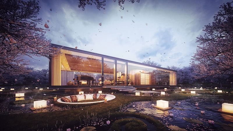 Rendering di architettura di Sergio Merêces