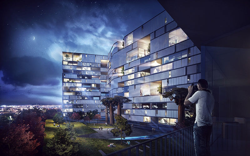 Rendering di architettura di Sergio Merêces