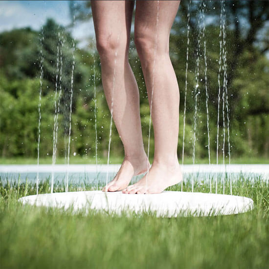 doccia portatile a pressione zampilla dal basso