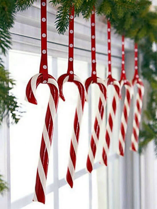 decorazioni natalizie con i candy cane