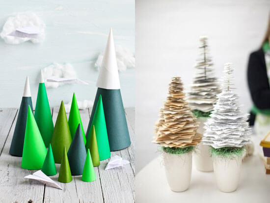 albero di natale di carta