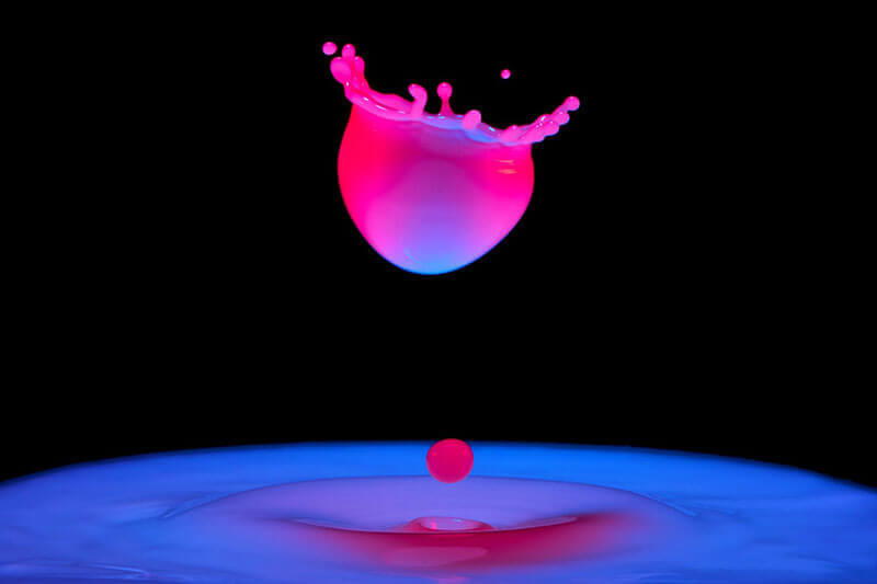 water drop photography