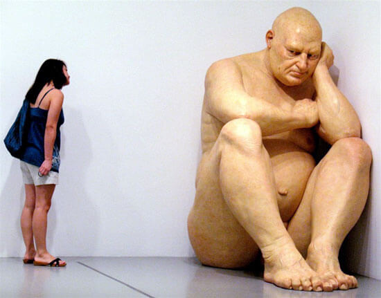 sculture iperrealiste giganti