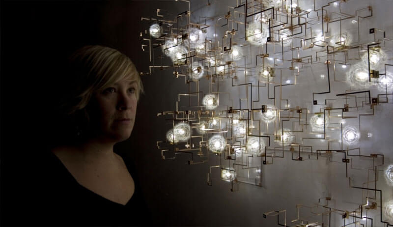 studio drift scultura luminosa