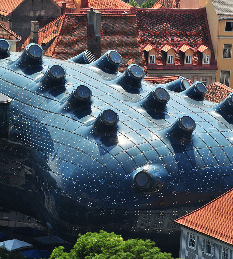 kunsthaus graz architettura contemporanea