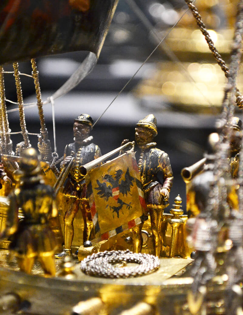 automi meccanici in forma di nave di hans schlottheim