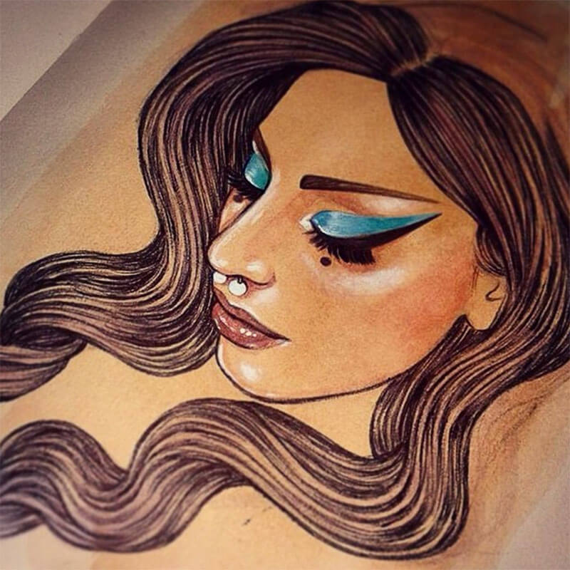 helen green illustrazioni idoli pop lady gaga
