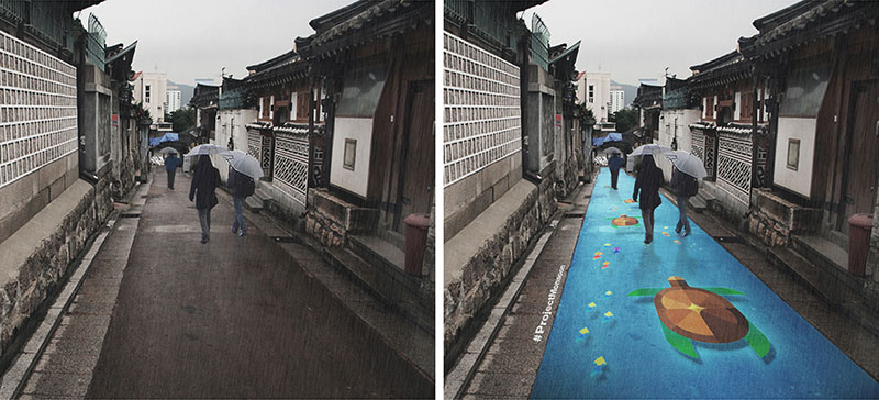 arte di strada seoul, sud corea