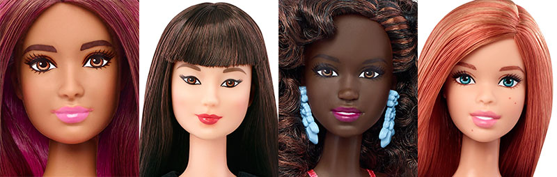 evoluzione barbie curvy