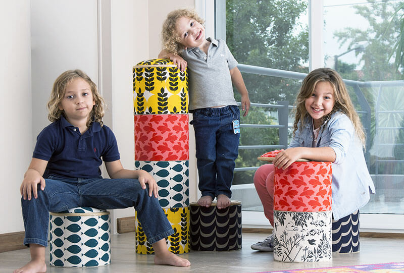 pomada mobili tubi di cartone