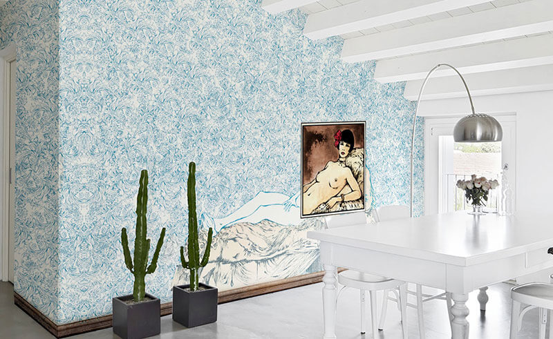 carte da parati d'artista guido crepax