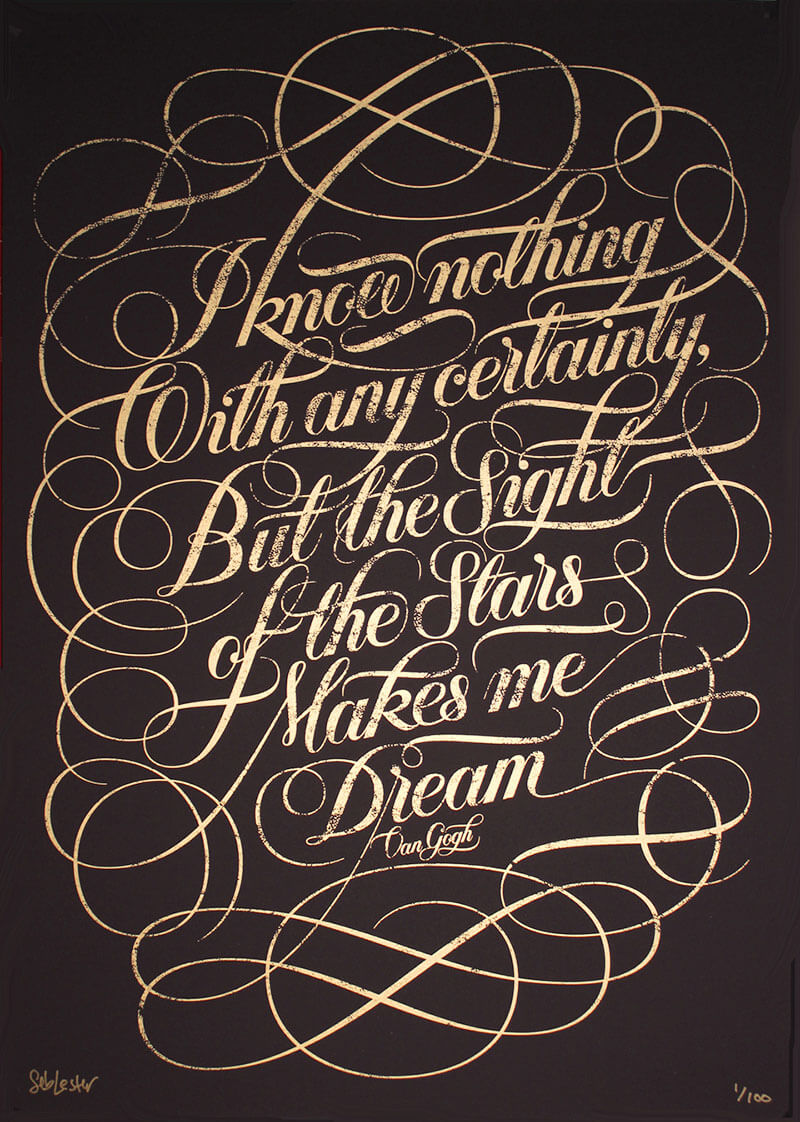 seb lester arte della calligrafia