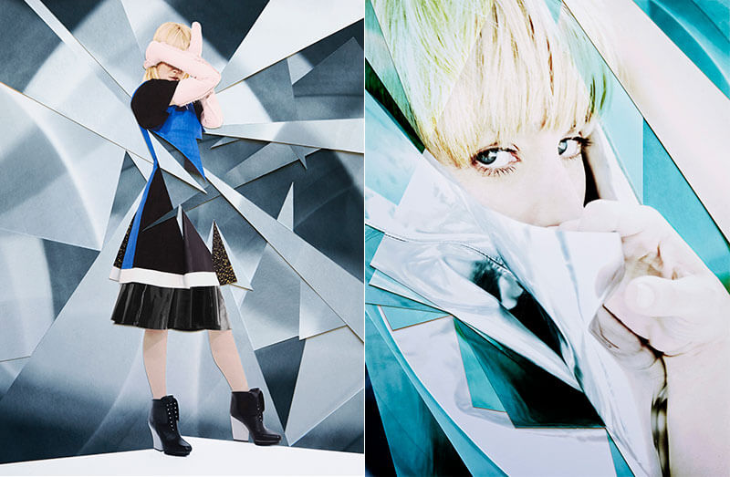 collage cubisti del visual artist damien blottiere