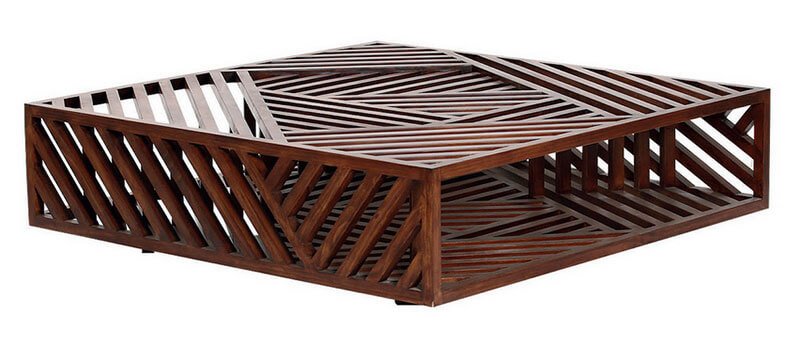 mobili geometrici in legno