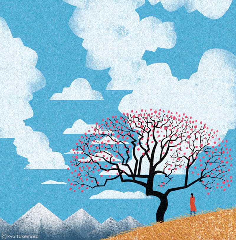 ryo takemasa illustratore paesaggio giapponese