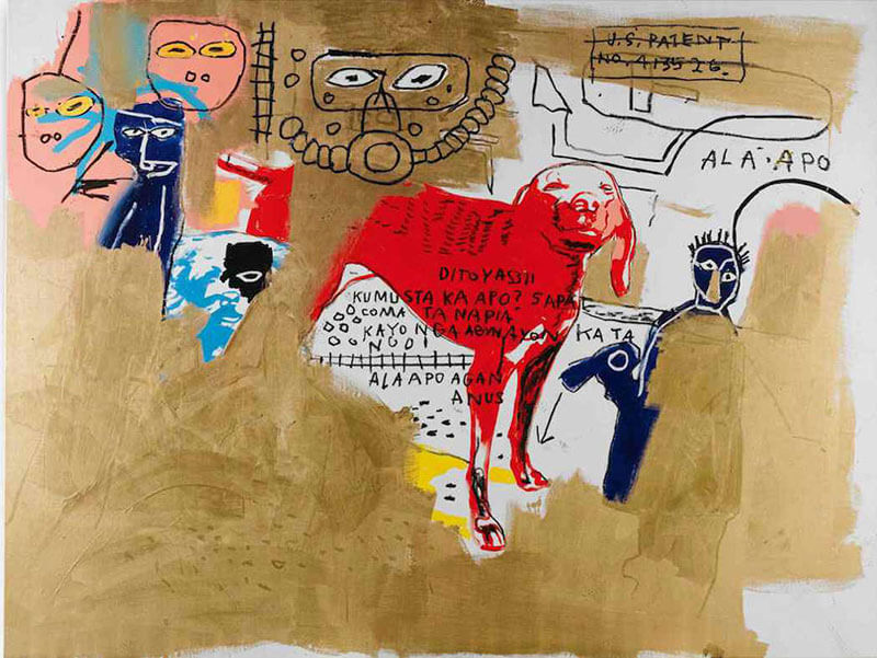 jean-michel-basquiat-andy-warhol-dog-1984