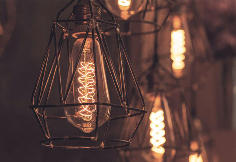 illuminare casa lampade vintage