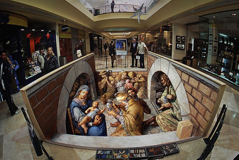 Kurt Wenner Street art anamorfica 3D