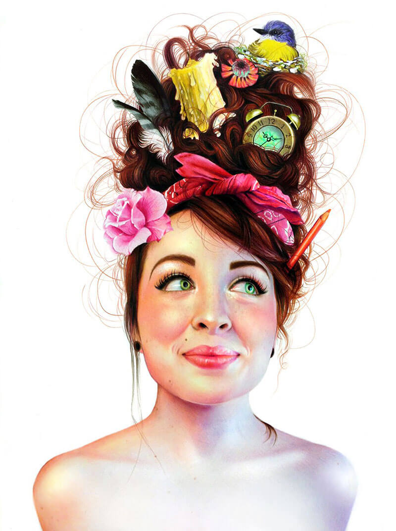 Morgan Davidson illustrazioni pastelli colorati