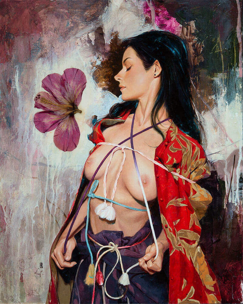 Soey Milk artista pittura figurativa erotica