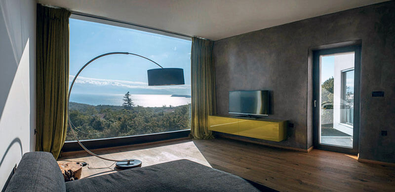 Gumno House, architettura contemporanea - camera con vista