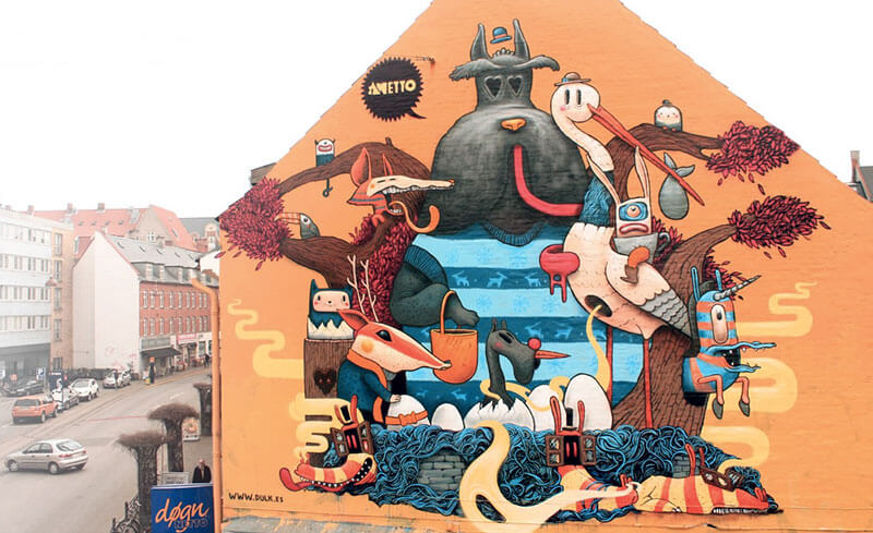 Dulk Street Art Surrealista