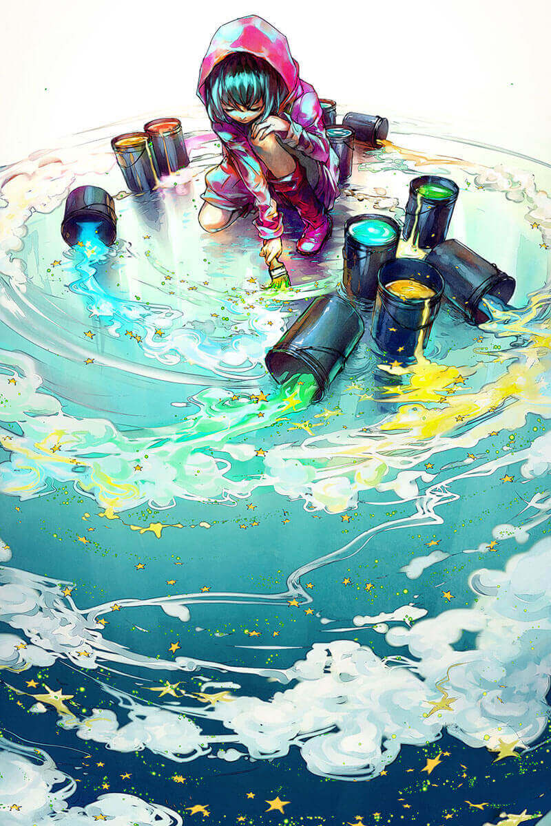 Yuumei Art digital painting per l'ambiente