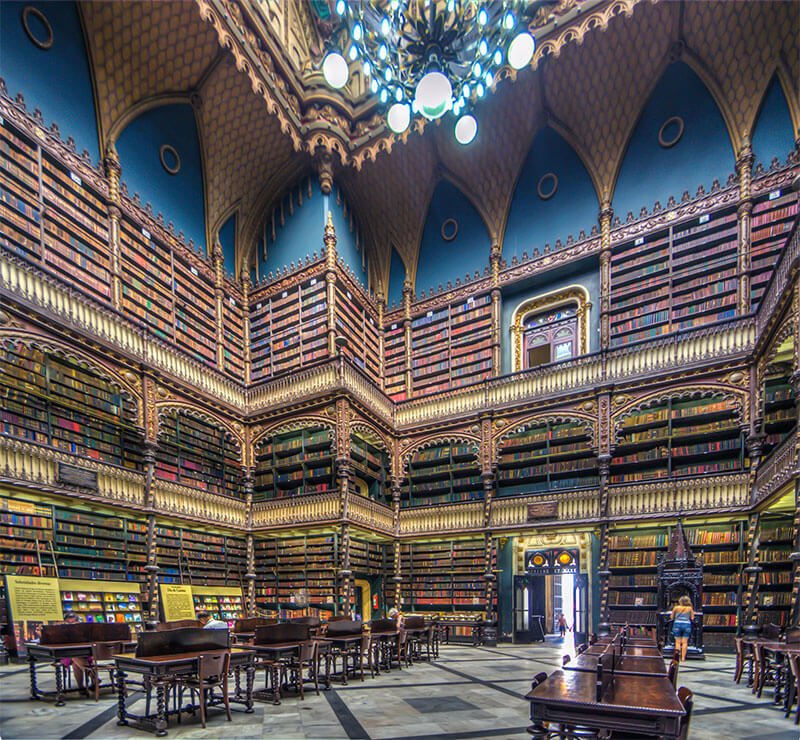 Sala di Lettura Biblioteca Reale Portoghese, Rio de Janeiro (Brasile)