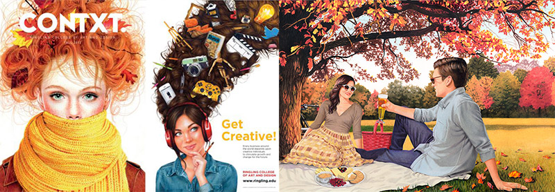 Illustrazioni editoriali Morgan Davidson