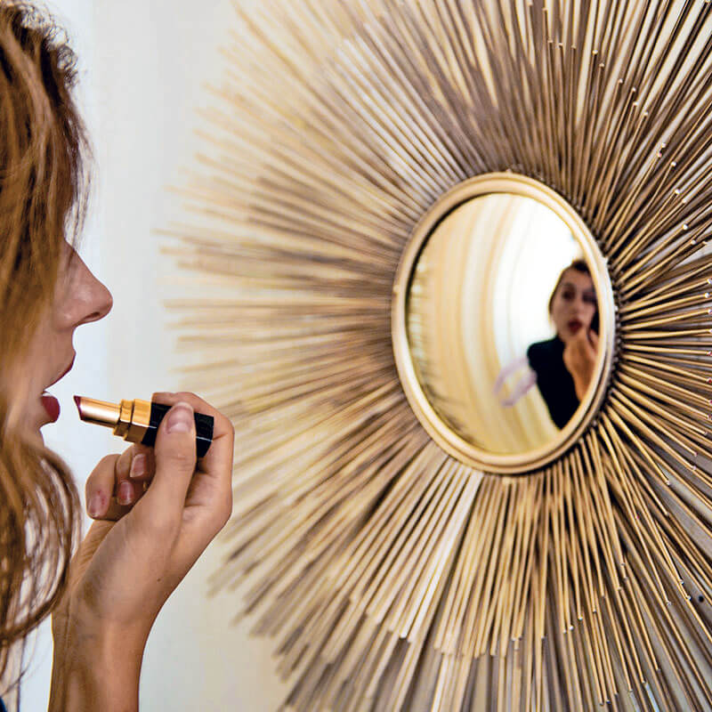 specchio color oro