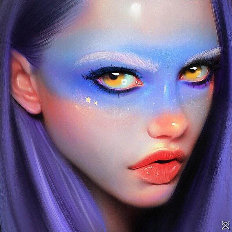 Digital Art - Ritratti fotorealistici di Julia Razumova