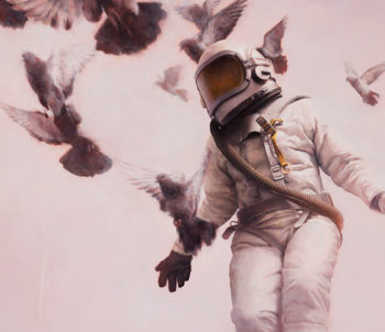 Iperrealismo surreale di Jeremy Geddes - White Cosmonaut 2009