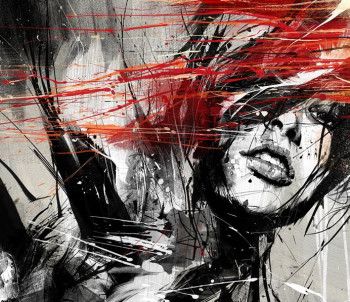 russ mills tecnica mixed media