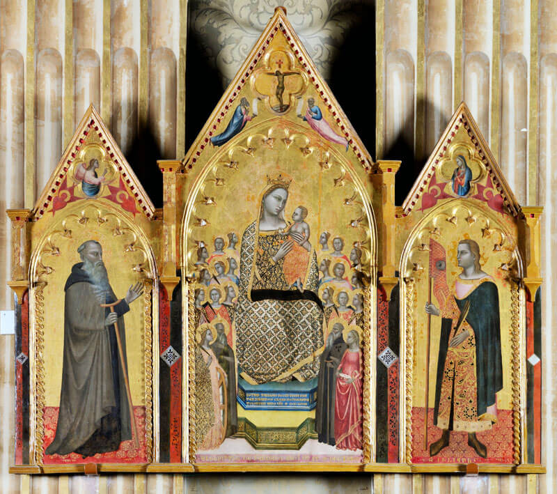 Da Giotto a Gentile, la mostra di Sgarbi a Fabriano (Allegretto Nuzi- Madonna in trono con bambino.)