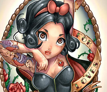 principesse disney come pin-up