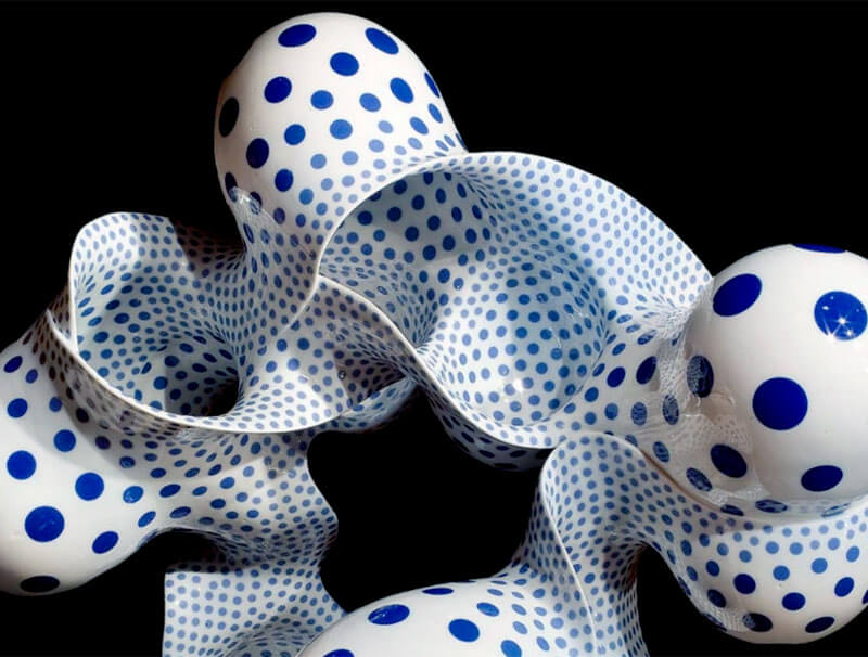 harumi nakashima ceramiche bianche e blu