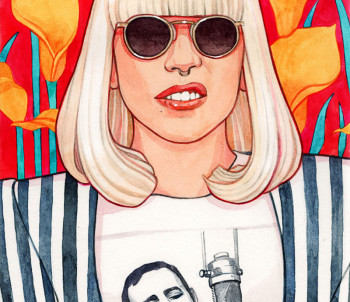 helen green lady gaga ritratti icone musica op