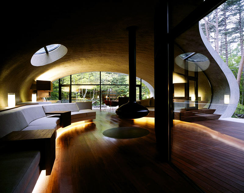 architettura organica shell house