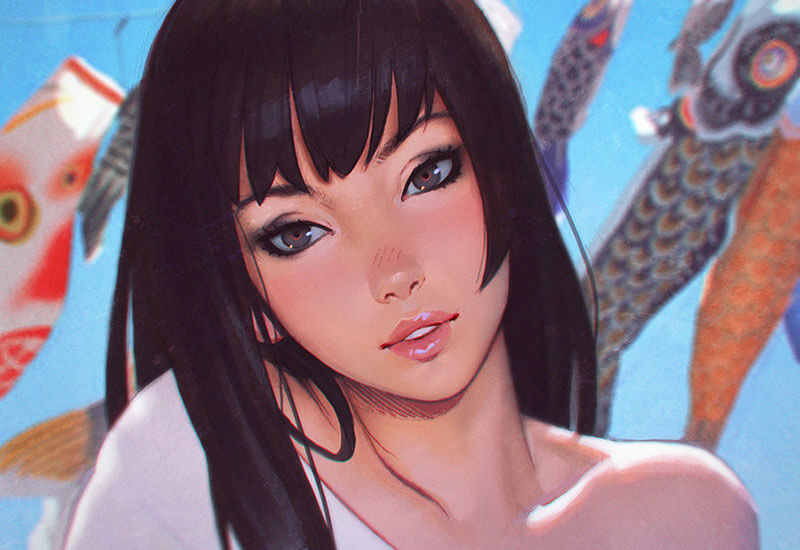 Disegni Manga E Pin Up Digitali Di Ilya Kuvshinov Illustrazione