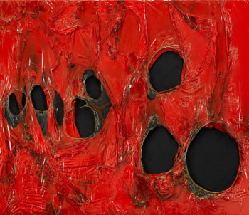 Alberto Burri Rosso Plastica 1963