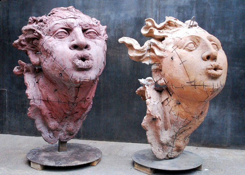 sculture di javier marin a locarno, svizzera