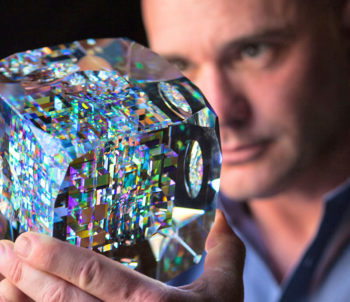 Jack Storms oggetti di vetro artistici - sculture di vetro dicroico