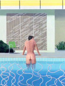 David Hockney Peter Getting out of Nick's Pool