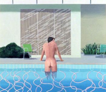 David Hockney Peter Getting out of Nick's Pool