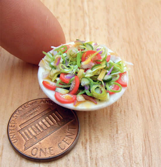 cibi in miniatura ultrarealistici di shay aaron